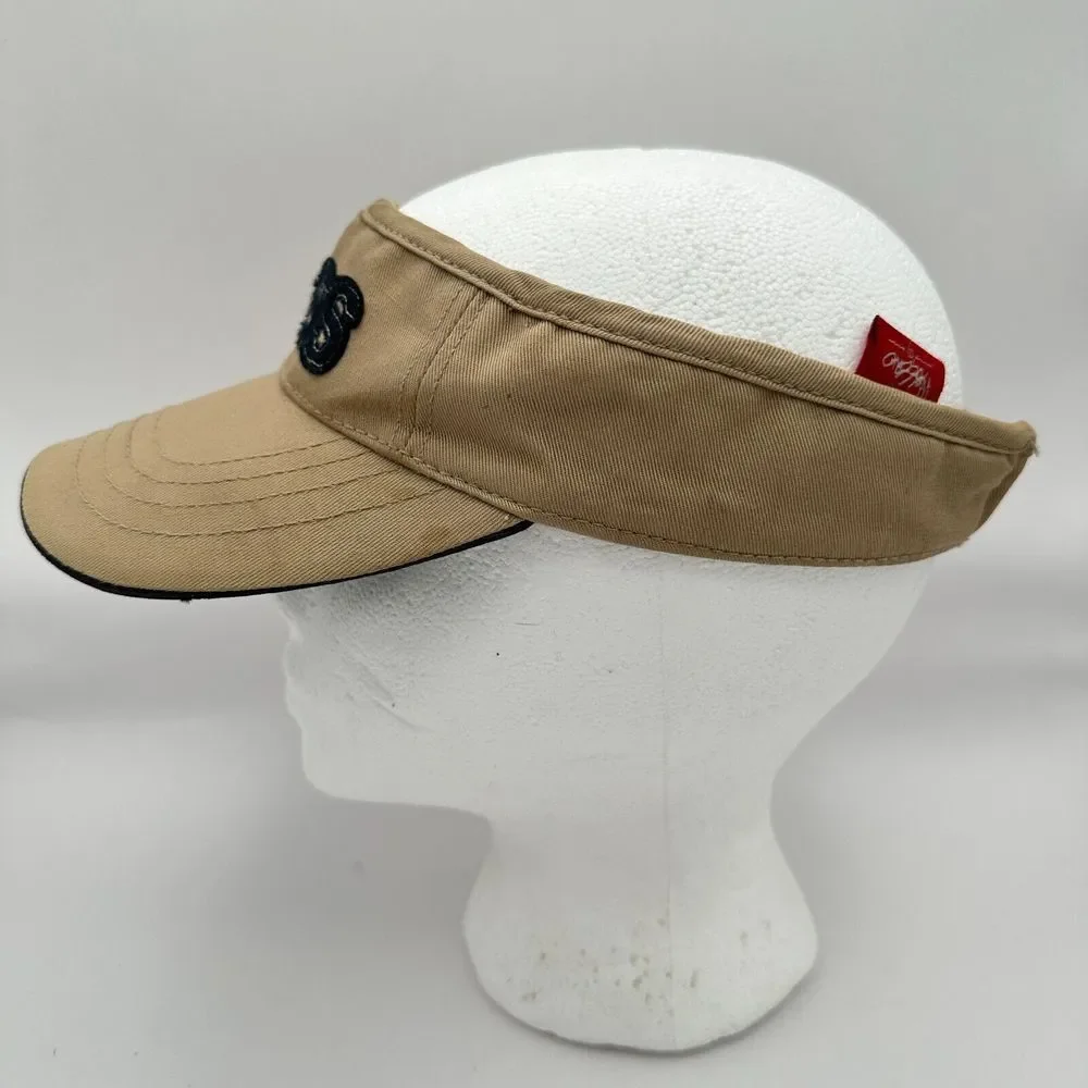 Vintage Mossimo Visor Cap Youth 8-20‎ Brown Logo Streetwear 90s Y2K Frosted Tips